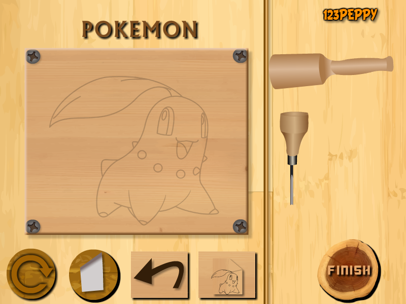 Wood Carving Pokemon