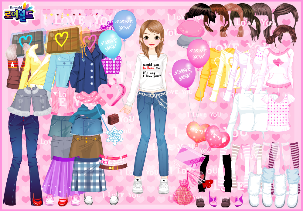 Roiworld I Love You Dress Up