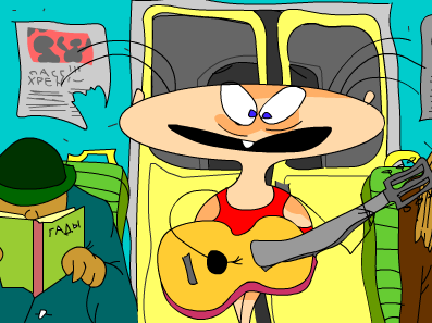 Масяня. Эпизод 3 - Электричка