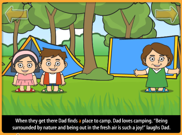 The camping adventure