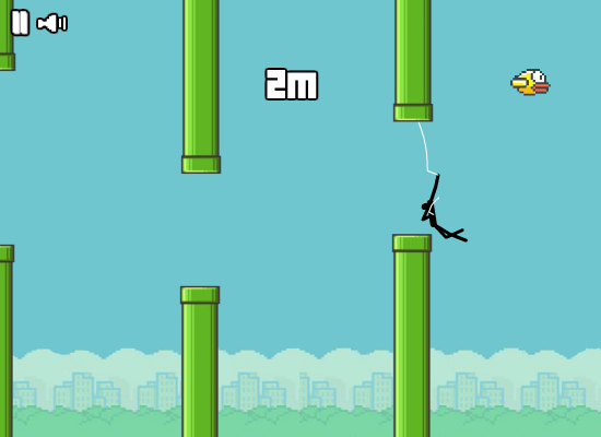 Spider Stickman 3: I'm Better Than Flappy Bird