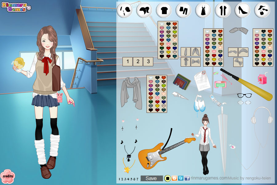 Mega School Girl Dress Up Game