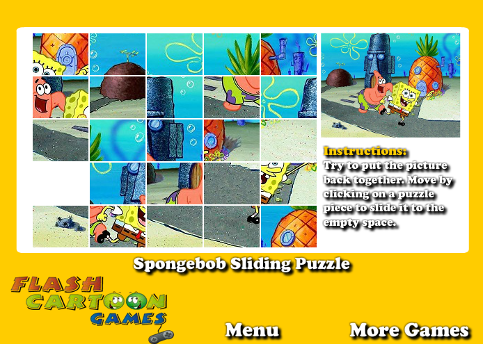 SpongeBob Sliding Puzzle