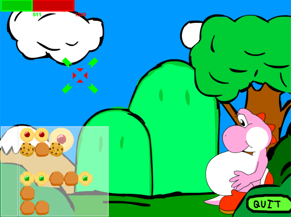 Yoshi in Cookie Rain