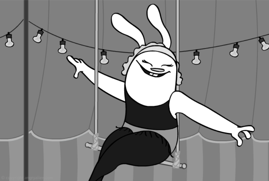 Freaks in 30 Seconds (and Re-Enacted by Bunnies)