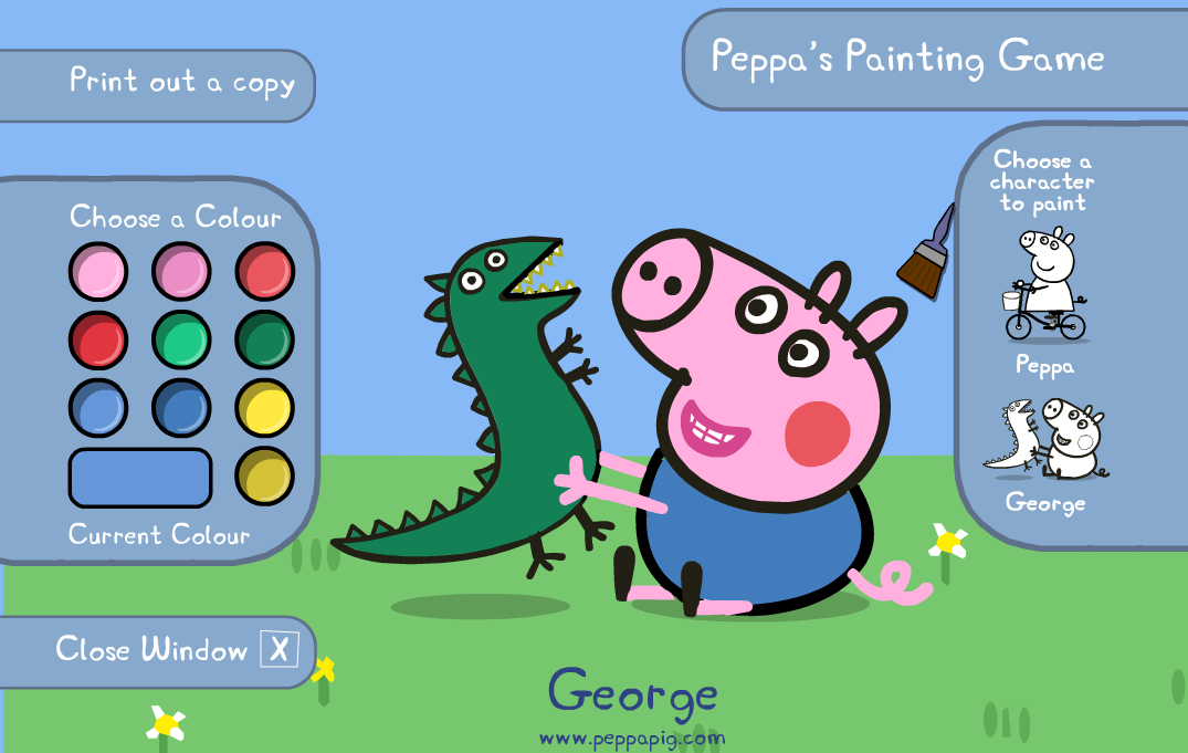 Peppa's Painting Game