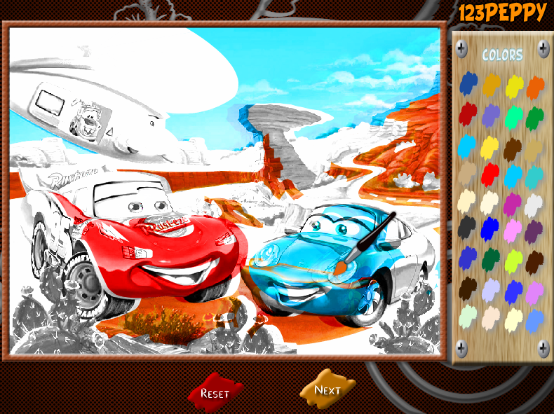 Dinoco Online Coloring Page