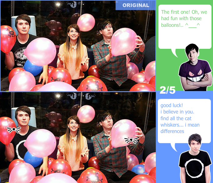 Spot the Difference with Dan and Phil