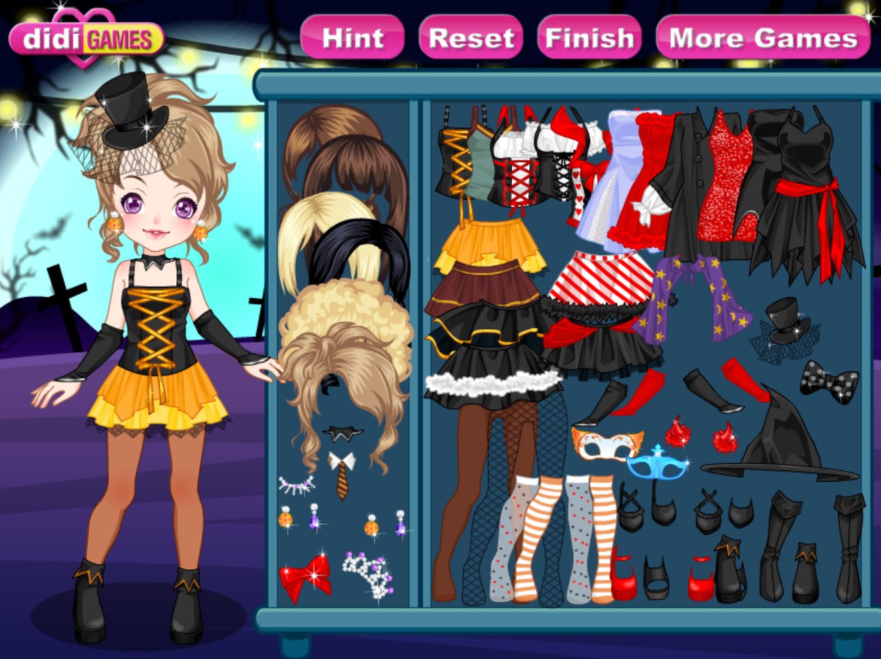 Magic Halloween Dress Up Game