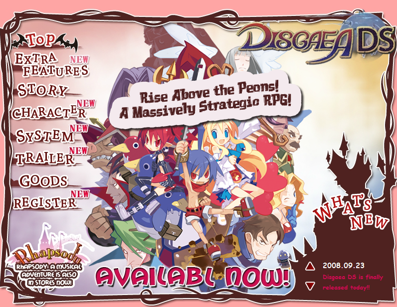 Disgaea DS Microsite