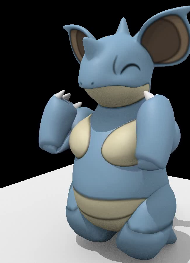 Nidoqueen Trying to Touch Elbows