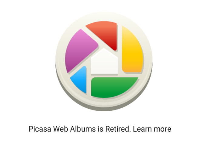 Picasa Web Albums is Retired