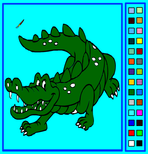 Crocodile coloring