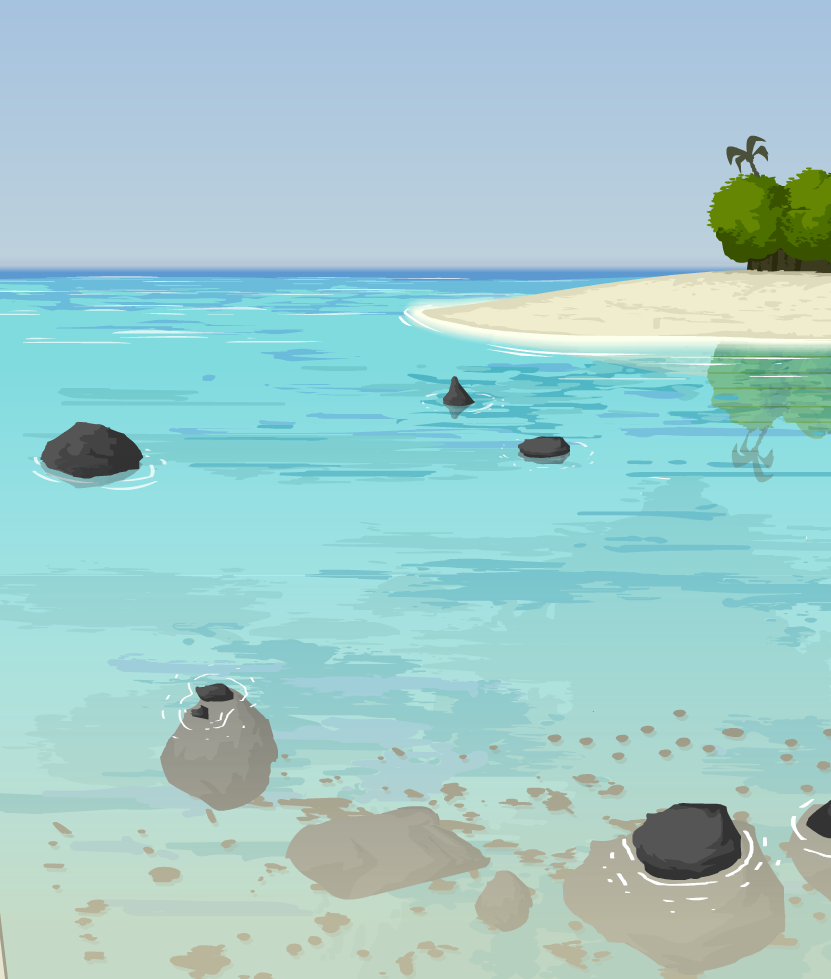 Desert island animated bg