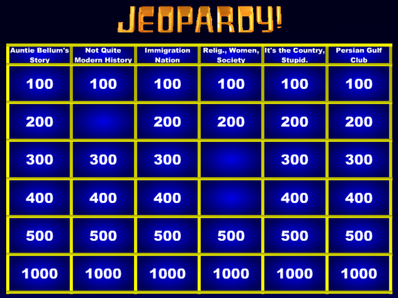 Jeopardy Maker