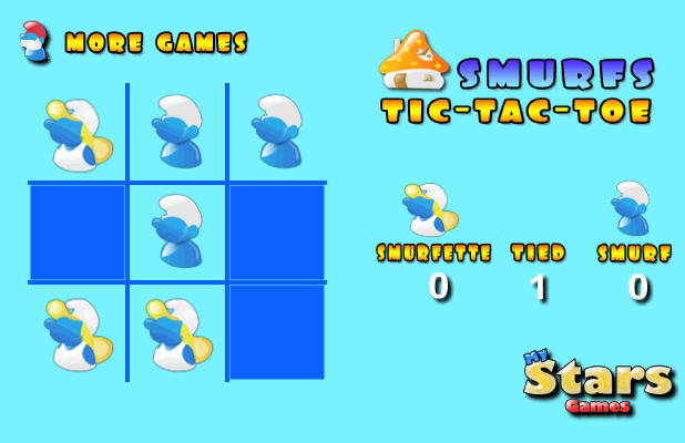 Smurfs Tic-Tac-Toe