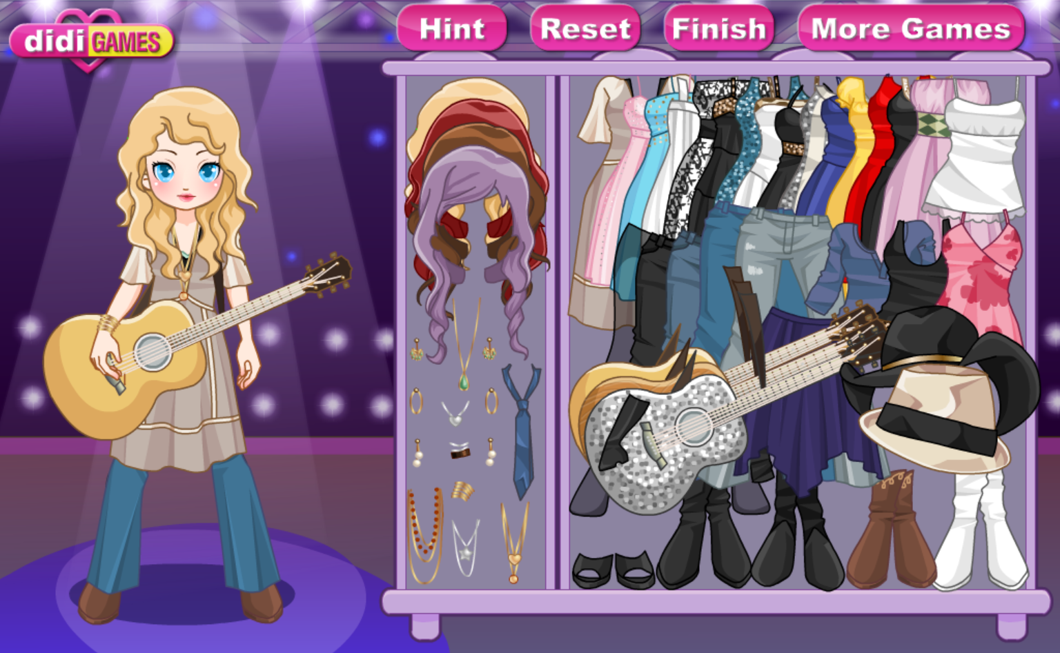 Country Musician Dress Up Game