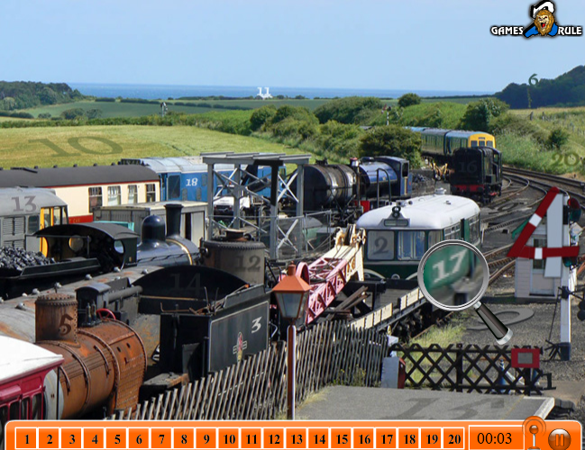 Hidden Numbers: Train Station