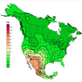 40 Year (1961-2000) Climatology of the Haines Index for North America