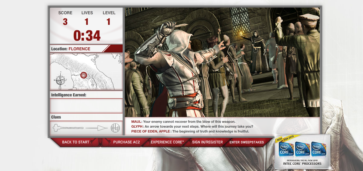 Assassins Creed 2 Intelligence