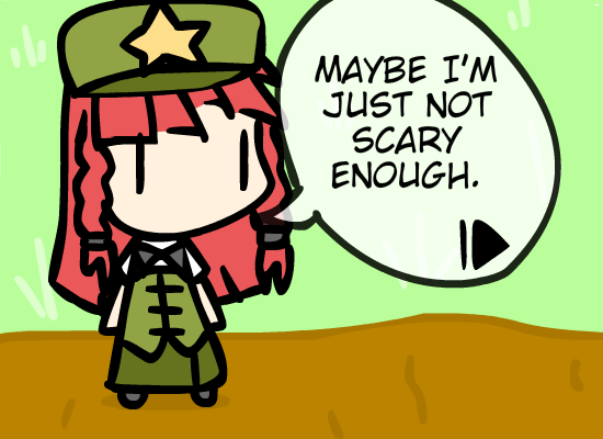 Hong Meiling learns the art of being scary.