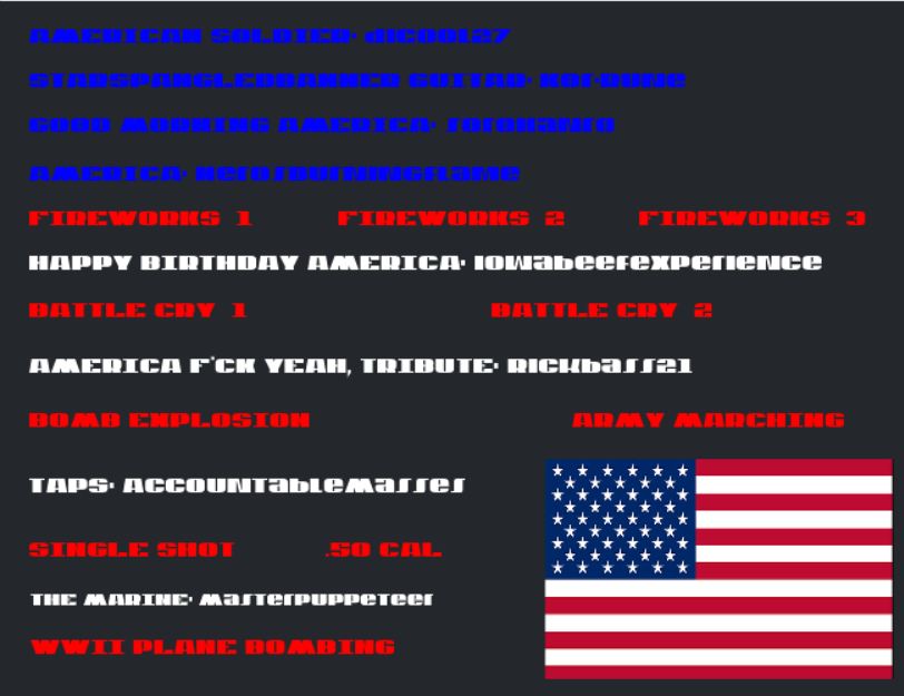 July 4th Soundboard