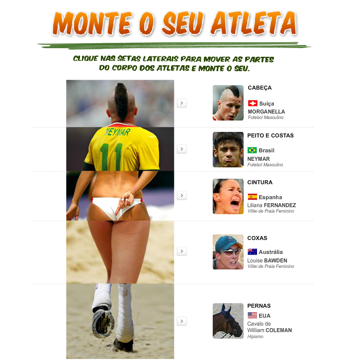 Monte o seu Atleta