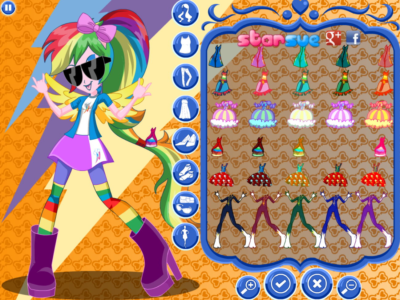 Rainbow Rocks: Rainbow Dash Dress Up