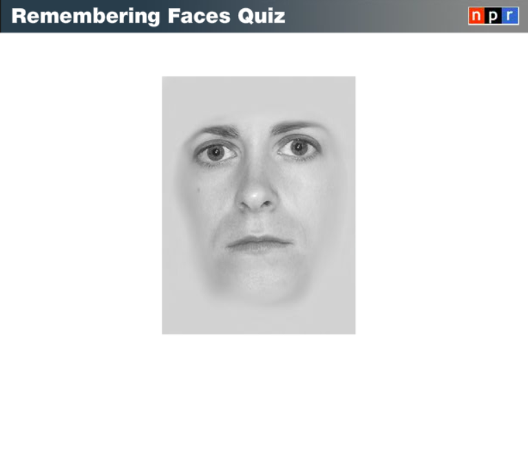 Remembering Faces Quiz