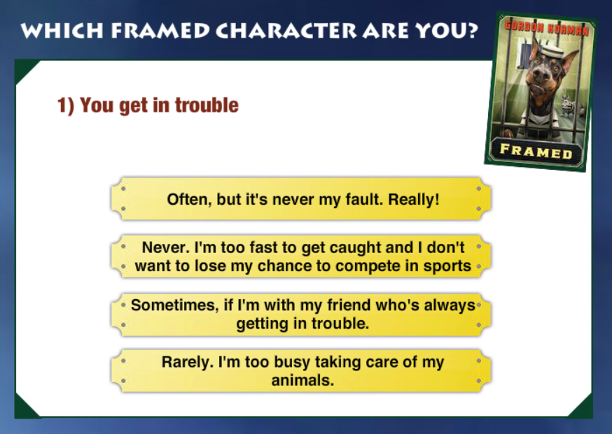 Which Framed Character are You?