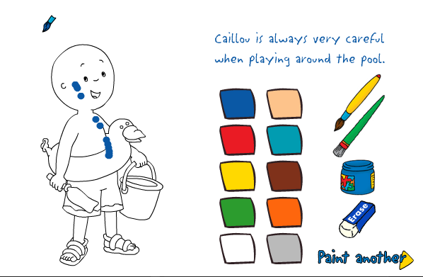 Caillou: Paint Activity