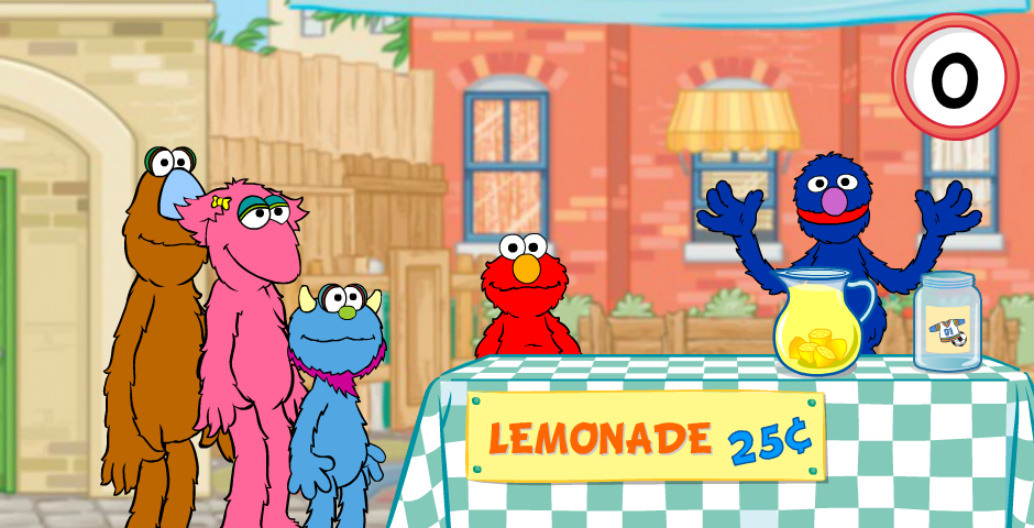 Elmo and Grover's Lemonade Stand