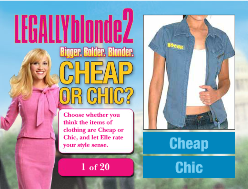 Legally Blonde 2: Cheap Or Chic