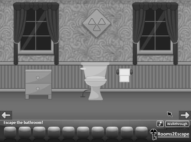 Grayscale Escape: The Bathroom