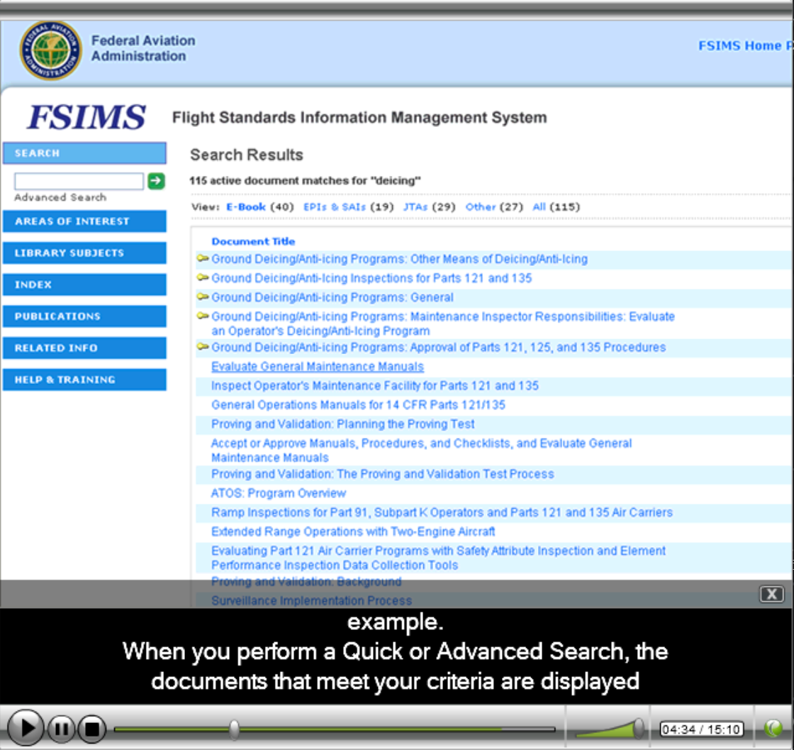 Flight Standards Information Management System Quick Tour