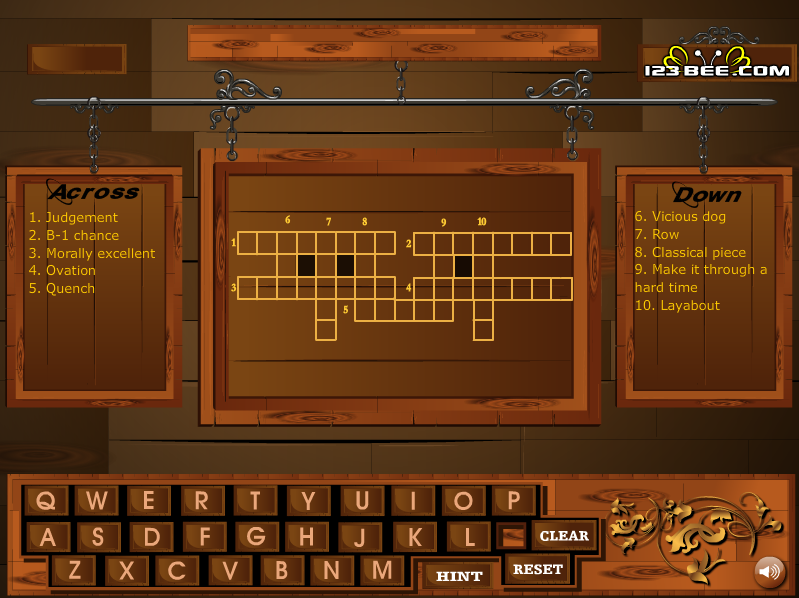 Crossword Game Play - 111