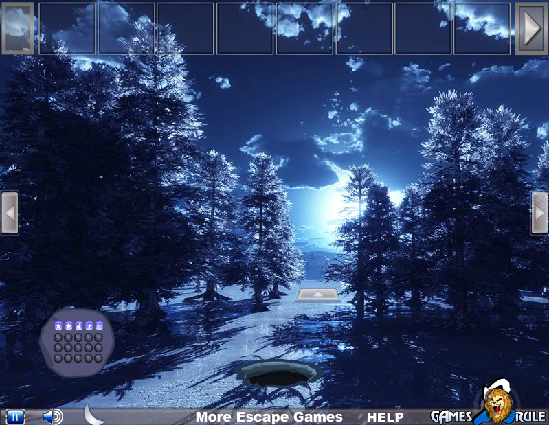 Full Moon Day Forest Escape