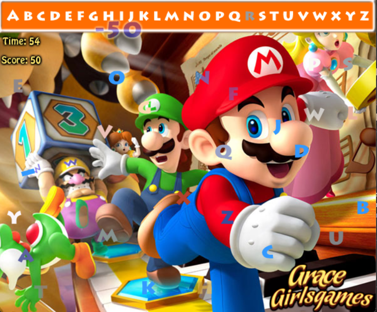 Escape Mario Hidden Alphabets