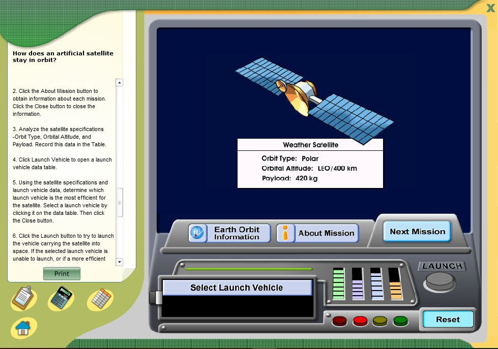 How does an artificial satellite stay in orbit?