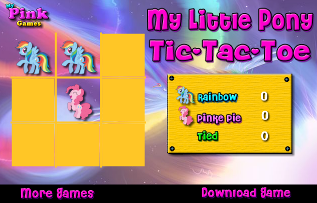 My Little Pony Tic-Tac-Toe