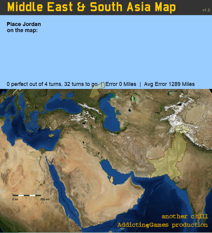 Middle East & South Asia Map