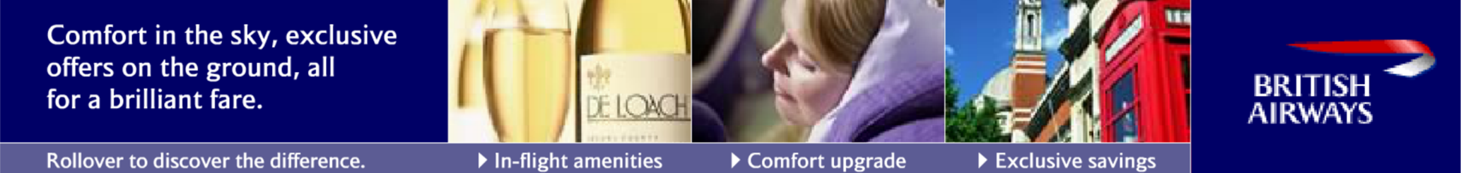 British Airways: Comfort In The Sky Banner Ad