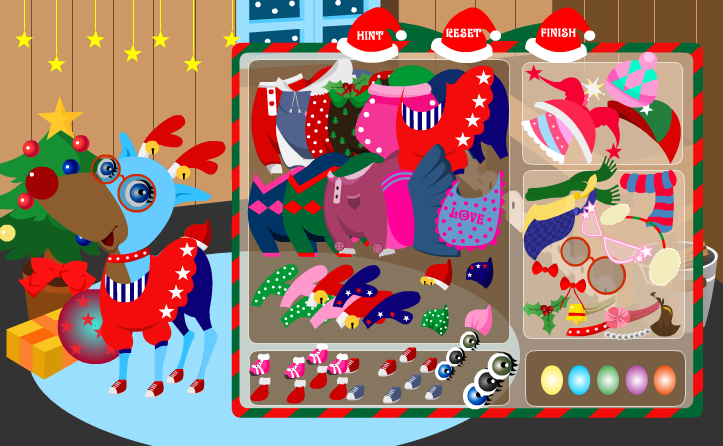 Lovely Reindeer Dress Up game