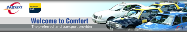 Comfort Transportation and Yellow-Top Cab Singapore Website Banner