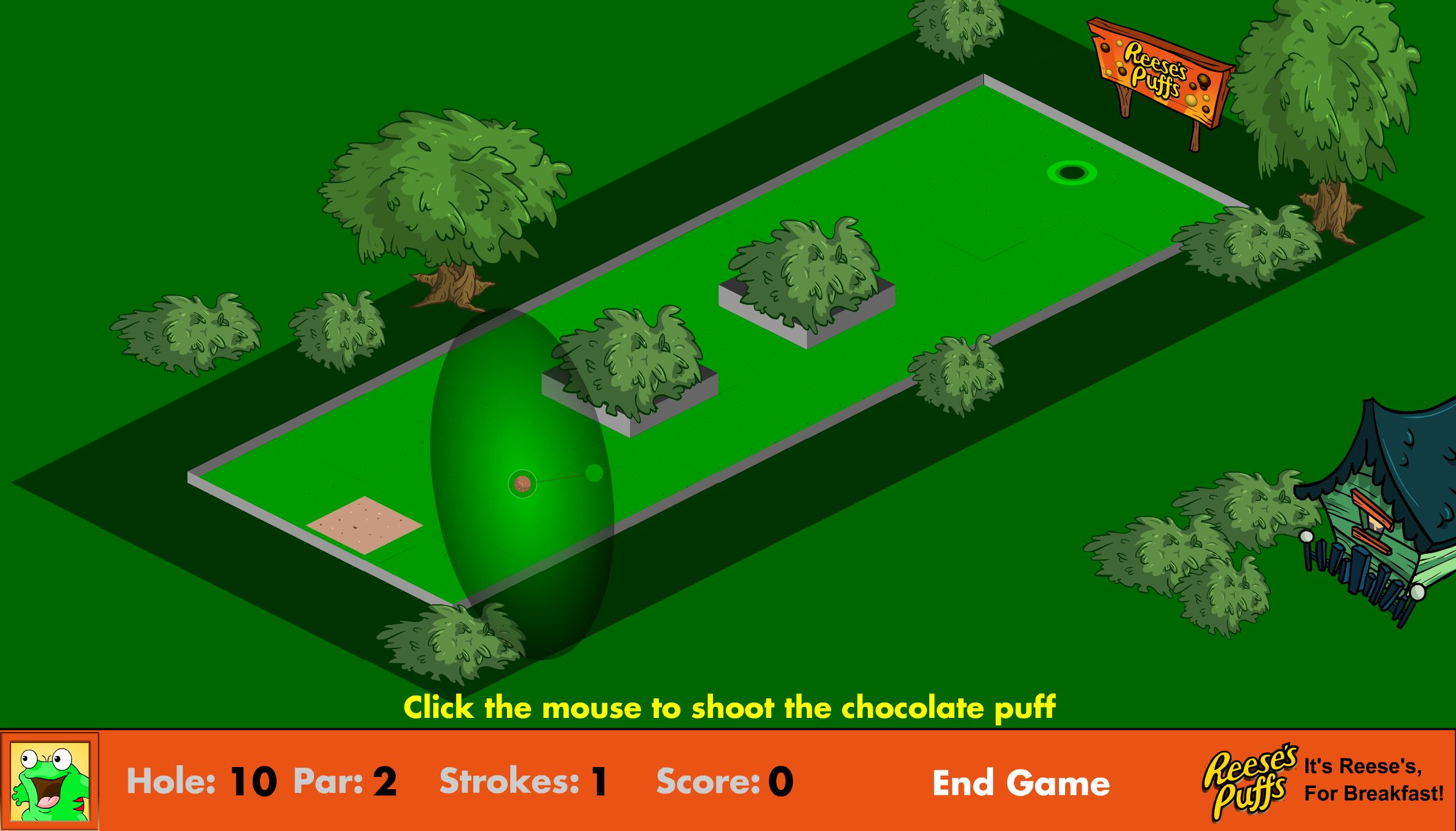 Reese's Puffs Mini-Golf: Windmils and Water Course