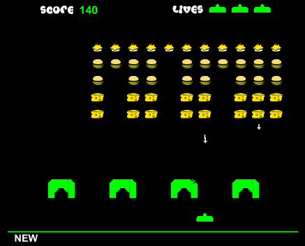 Bubblegum Fridge Invaders