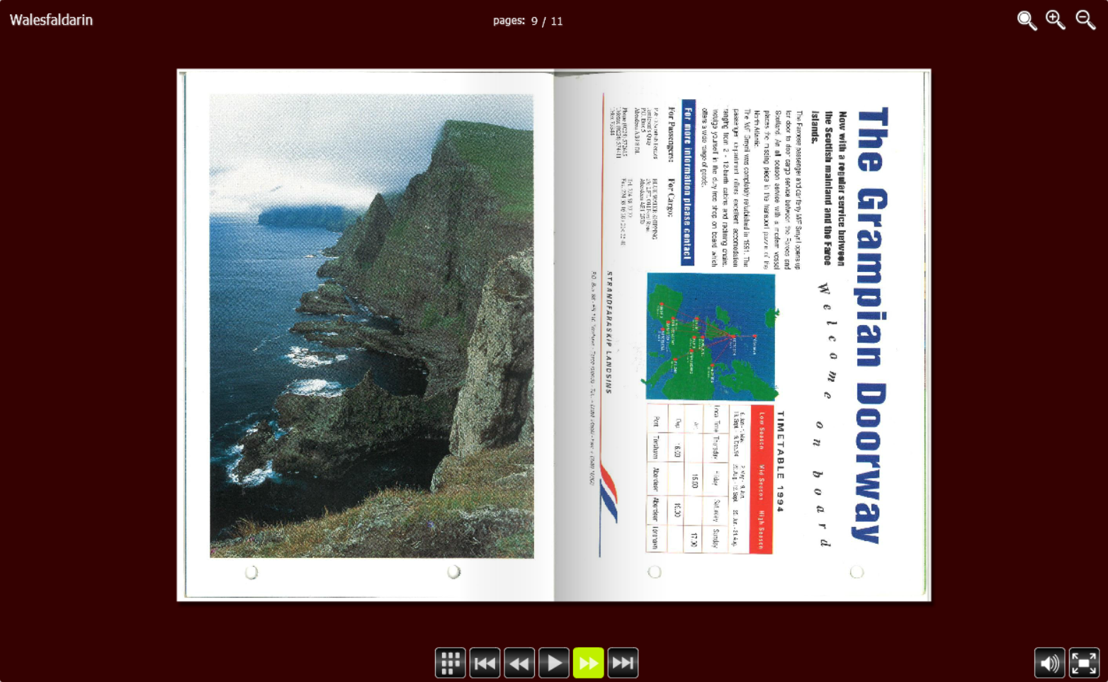 Tórshavnar Manskór on tour to Wales, England and Scotland July 1994