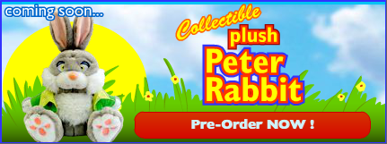 Collectible Plush Peter Rabbit Ad