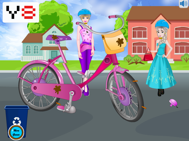 Princess Bicycle Cleaning