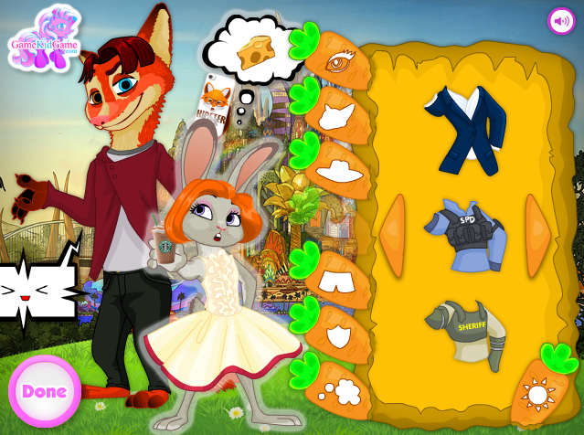 Zootopia Judy & Nick Dress Up